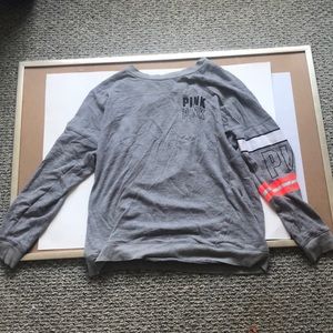 Gray, medium Pink light sweater, 73% cotton